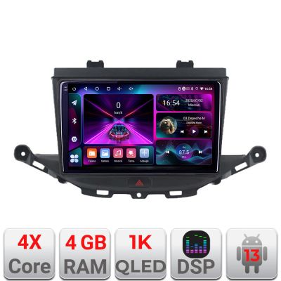 Navigatie Opel Astra K A-ASTRAK  4+64 InCell Display 1K Android Waze USB Navigatie Internet Youtube Radio