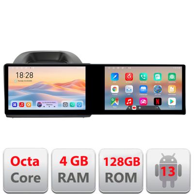 Navigatie Ford Ecosport 2017-2019 Edotec 2 ecrane  8 core 4+128 21.6 inch Incell android Wifi 5Ghz gps internet  KIT-ecosport2018