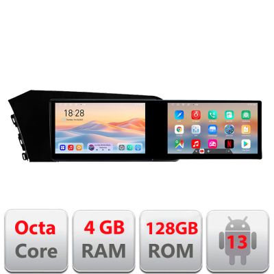 Navigatie Hyundai Elantra 2021- Kit-elantra2021 Edotec 2 ecrane  8 core 4+128 21.6 inch Incell android Wifi 5Ghz gps internet
