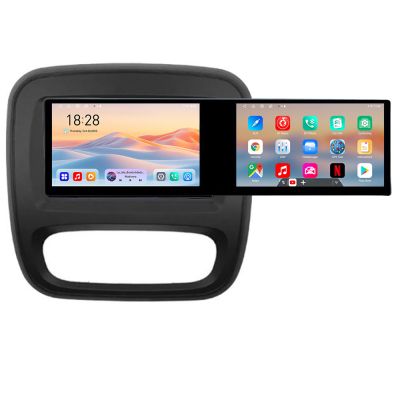 Navigatie Renault Trafic 2014-2017 Kit-rt09 Edotec 2 ecrane  8 core 4+128 21.6 inch Incell android Wifi 5Ghz gps internet  Q