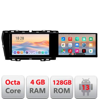 Navigatie Ssang Young Tivoli 2020- Kit-TIVOLI Edotec 2 ecrane  8 core 4+128 21.6 inch Incell android Wifi 5Ghz gps internet