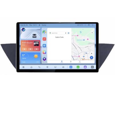 Navigatie dedicata BMW X1 E84 N-219 Edonav ecran 13" 1K 4+64 Android Waze USB Navigatie 4G 360 Toslink Youtube Radio KIT-219 si E