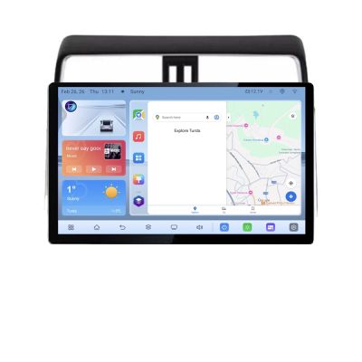 Navigatie dedicata Toyota Prado J150 2018- N-1065 Edonav ecran 13" 1K 4+64 Android Waze USB Navigatie 4G 360 Toslink Youtube R