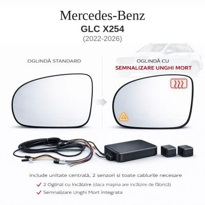 Senzor unghi mort Mercedes Benz GLC X254 2022-2026 — oglindă dedicată