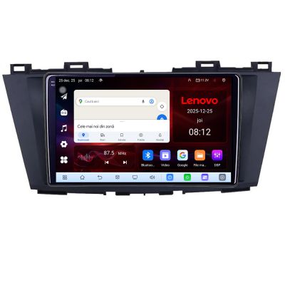 Navigatie Mazda 5 2010-2017 Lenovo Kit-117 8 Core 2.2 Ghz 8+128 Qled Incell 1K Android 360 Carplay DSP AHD 1080P ADAS 4G Wifi 5Ghz Bluetooth PRO