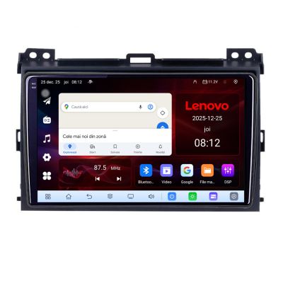 Navigatie Toyota Prado 2007- Lenovo Kit-456 8 Core 2.2 Ghz 8+128 Qled Incell 1K Android 360 Carplay DSP AHD 1080P ADAS 4G Wifi 5Ghz Bluetooth PRO