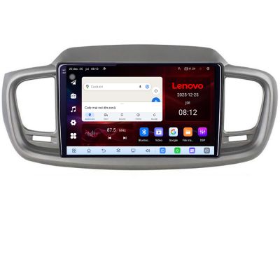 Navigatie Kia Sorento 2015-2018 Lenovo Kit-6528 8 Core 2.2 Ghz 8+128 Qled Incell 1K Android 360 Carplay DSP AHD 1080P ADAS 4G Wifi 5Ghz Bluetooth PRO