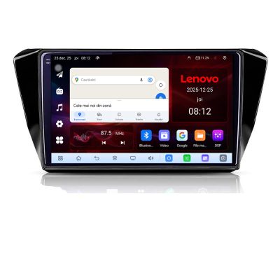 Navigatie Skoda Superb 3 2015-2017 Lenovo Kit-932 8 Core 2.2 Ghz 8+128 Qled Incell 1K Android 360 Carplay DSP AHD 1080P ADAS 4G Wifi 5Ghz Bluetooth PRO