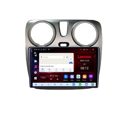 Navigatie Dacia Dokker 8 Core 2.2 Ghz 8+128 Qled Incell 1K Android 360 Carplay DSP AHD 1080P ADAS 4G Wifi 5Ghz Bluetooth PRO