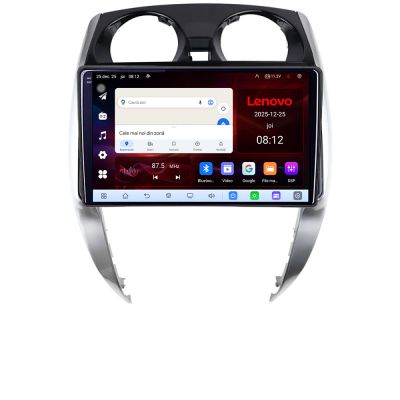 Navigatie Nisan Note 2012-2019 8 Core 2.2 Ghz 8+128 Qled Incell 1K Android 360 Carplay DSP AHD 1080P ADAS 4G Wifi 5Ghz Bluetooth PRO