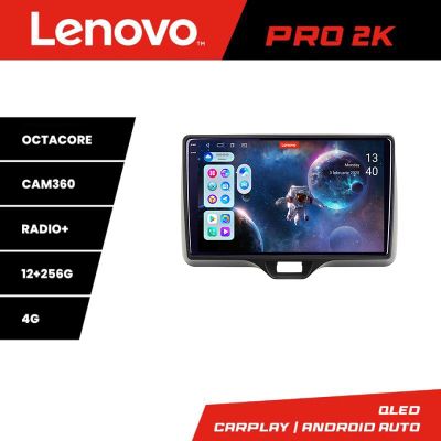 Navigatie Toyota Yaris 2020- Android radio gps internet 8 core QLED 2K 12+256 360 Lenovo