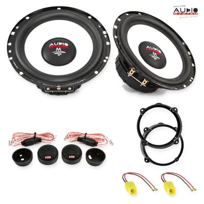 Pachet difuzoare Alfa Romeo 147 (973) 2007-2010 Audio System M-Series componente dedicate uși față
