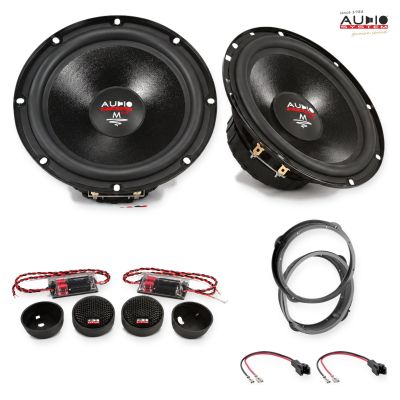 Pachet difuzoare Audi A3 (8V) 2012-2016 Audio System M-Series componente dedicate uși față