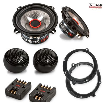 Pachet difuzoare Audi A4 (B5) 1994-2000 Audio System CARBON componente dedicate uși față