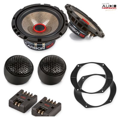 Pachet difuzoare Ford Mondeo (BAP/BFP/BNP) 1996-2000 Audio System CARBON componente dedicate uși față