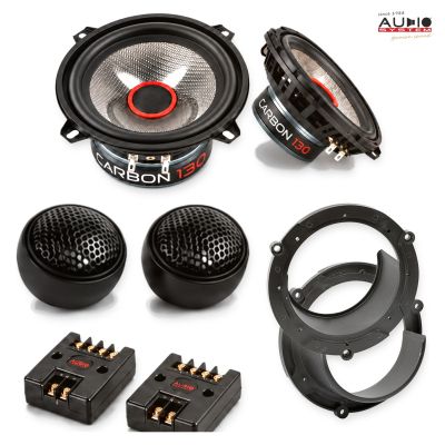 Pachet difuzoare Honda Accord (CG/CH/CL) 1999-2003 Audio System CARBON componente dedicate uși față