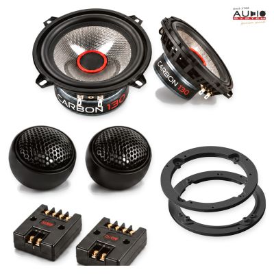 Pachet difuzoare Mazda Demio (DW) 2000-2003 Audio System CARBON componente dedicate uși față