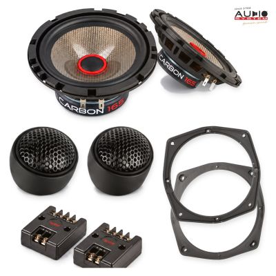 Pachet difuzoare Mitsubishi Outlander (CU0W) 2003-2007 Audio System CARBON componente dedicate uși față