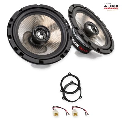 Pachet difuzoare Nissan Micra C+C (K12) 2005-2009 Audio System CARBON coaxiale dedicate uși spate