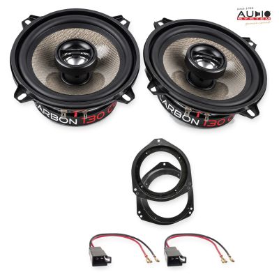 Pachet difuzoare Opel Tigra (S93) 1994-2000 Audio System CARBON coaxiale dedicate uși spate