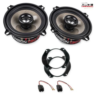 Pachet difuzoare Peugeot 306 (7*) 1997-2001 Audio System CARBON coaxiale dedicate uși spate