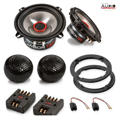 Pachet difuzoare Peugeot 406 (8) 1995-2003 Audio System CARBON componente dedicate uși față