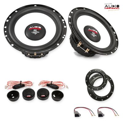 Pachet difuzoare Skoda Octavia II (1Z) 2004-2013 Audio System M-Series componente dedicate uși față