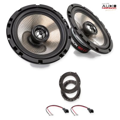 Pachet difuzoare Audi A4 (W8) 2015-2018 Audio System CARBON coaxiale dedicate uși spate