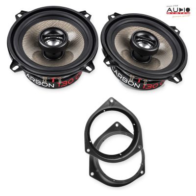 Pachet difuzoare Fiat Fiorino (225) 2008-2015 Audio System CARBON coaxiale dedicate uși spate