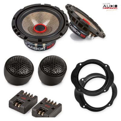 Pachet difuzoare Ford C-MAX (DM2) 2003-2010 Audio System CARBON componente dedicate uși față