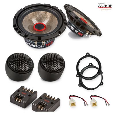 Pachet difuzoare Nissan Qashqai (J10) 2010-2014 Audio System CARBON componente dedicate uși față