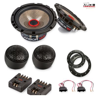 Pachet difuzoare VW Passat B7 (3C/362) 2010-2014 Audio System CARBON componente dedicate uși față